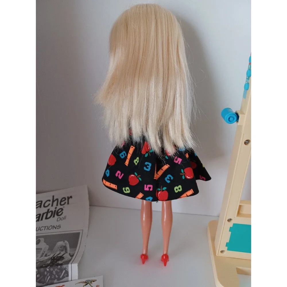 Vintage Teacher Barbie Fashion Doll With Accessories Toy Collectible